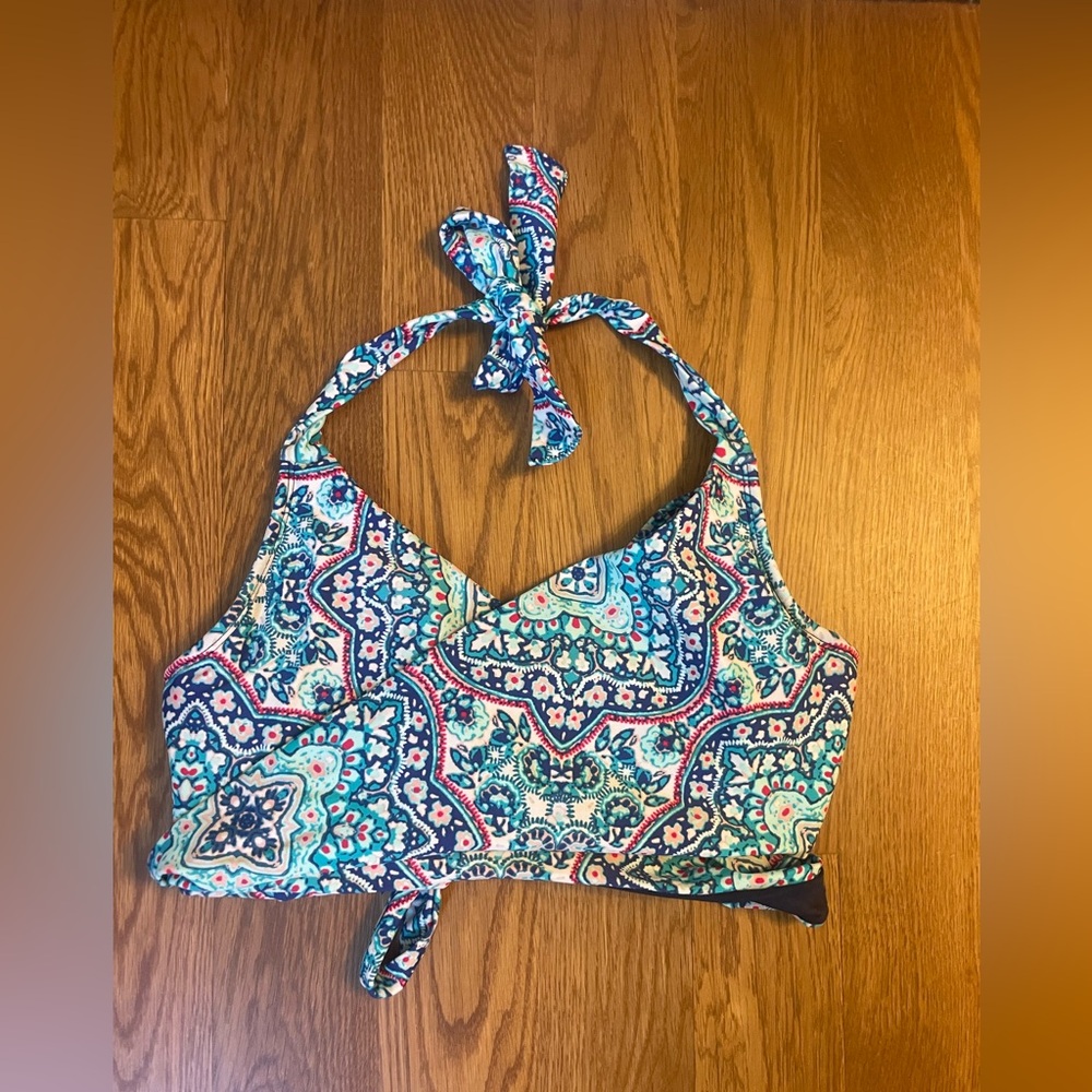 Women's Multicolor Halter Top bathing suit
